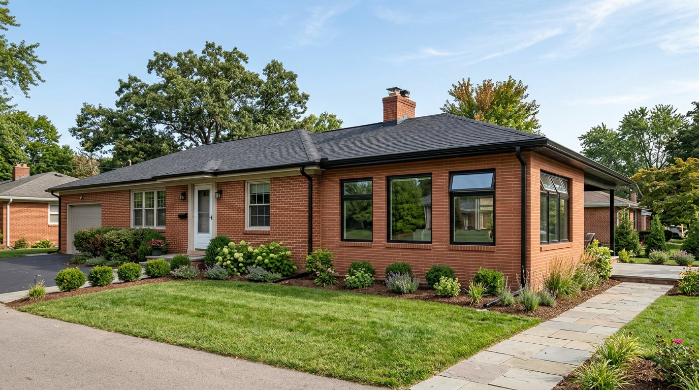 Finished room addition on a home in Westmoreland County, PA